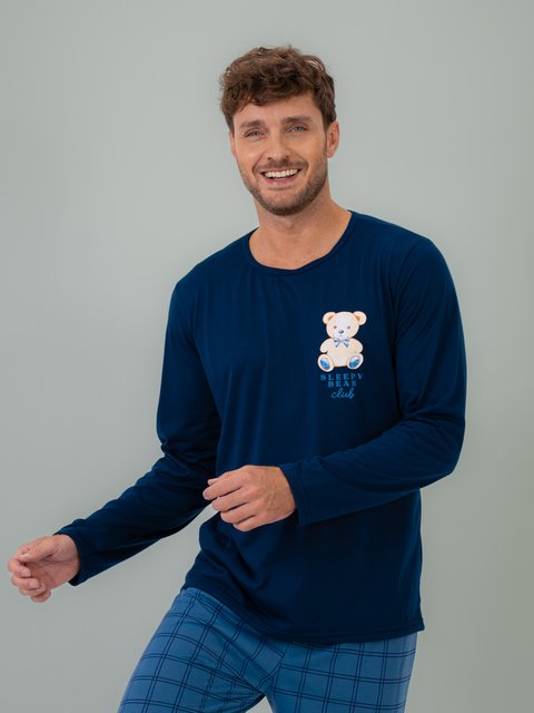 Pijama Masculino de Inverno - Bear Family