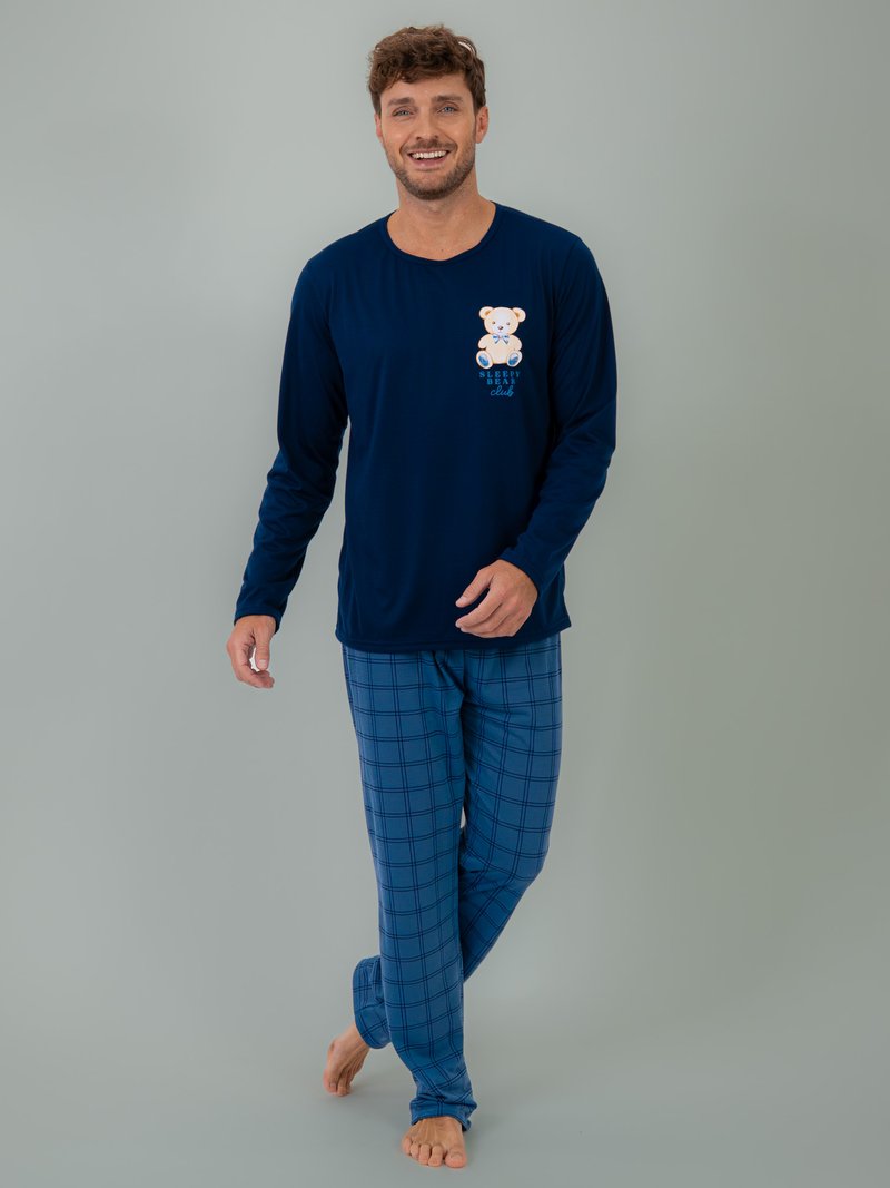 Pijama Masculino de Inverno - Bear Family