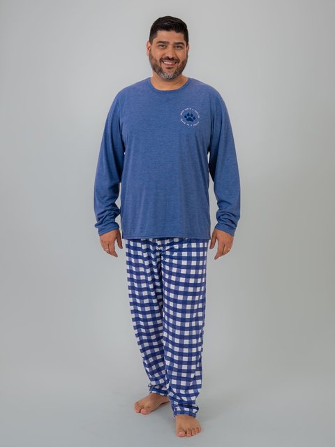 Pijama Masculino Plus Size de Inverno - Nice Day Family