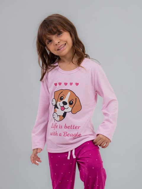 Pijama Infantil Menina de Inverno - Doguinho