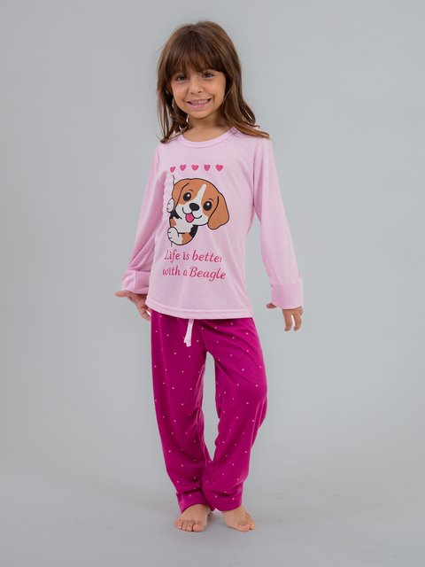 Pijama Infantil Menina de Inverno - Doguinho