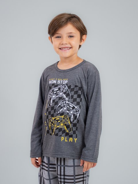 Pijama Infantil Menino de Inverno - Hora de Jogar